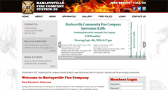 Desktop Screenshot of harleysvillefire.org